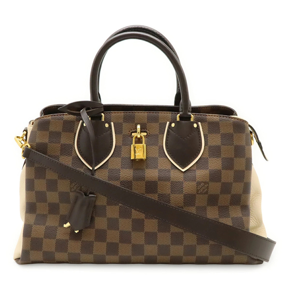 LOUIS VUITTON Damier Normandie Shoulder Bag Handbag Brown Cream